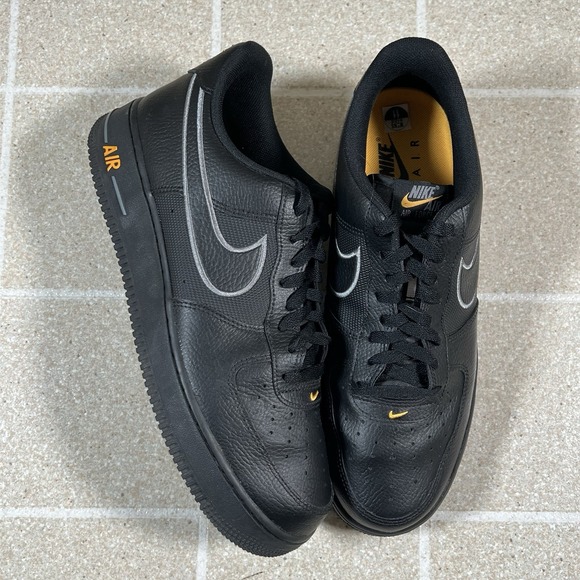 Nike Other - NIB Men Nike Air Force 1 Low Black Laser Orange  IB7677-001 Size 11